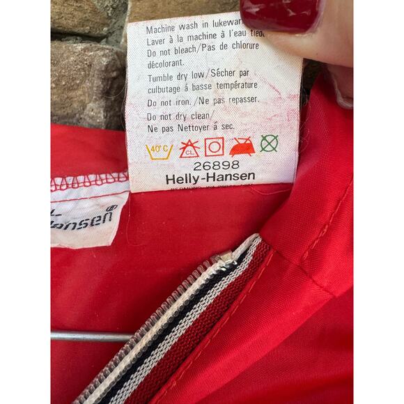 Helly Hansen Vintage Rain Jacket/Windbreaker-Size Large - Picture 4 of 11